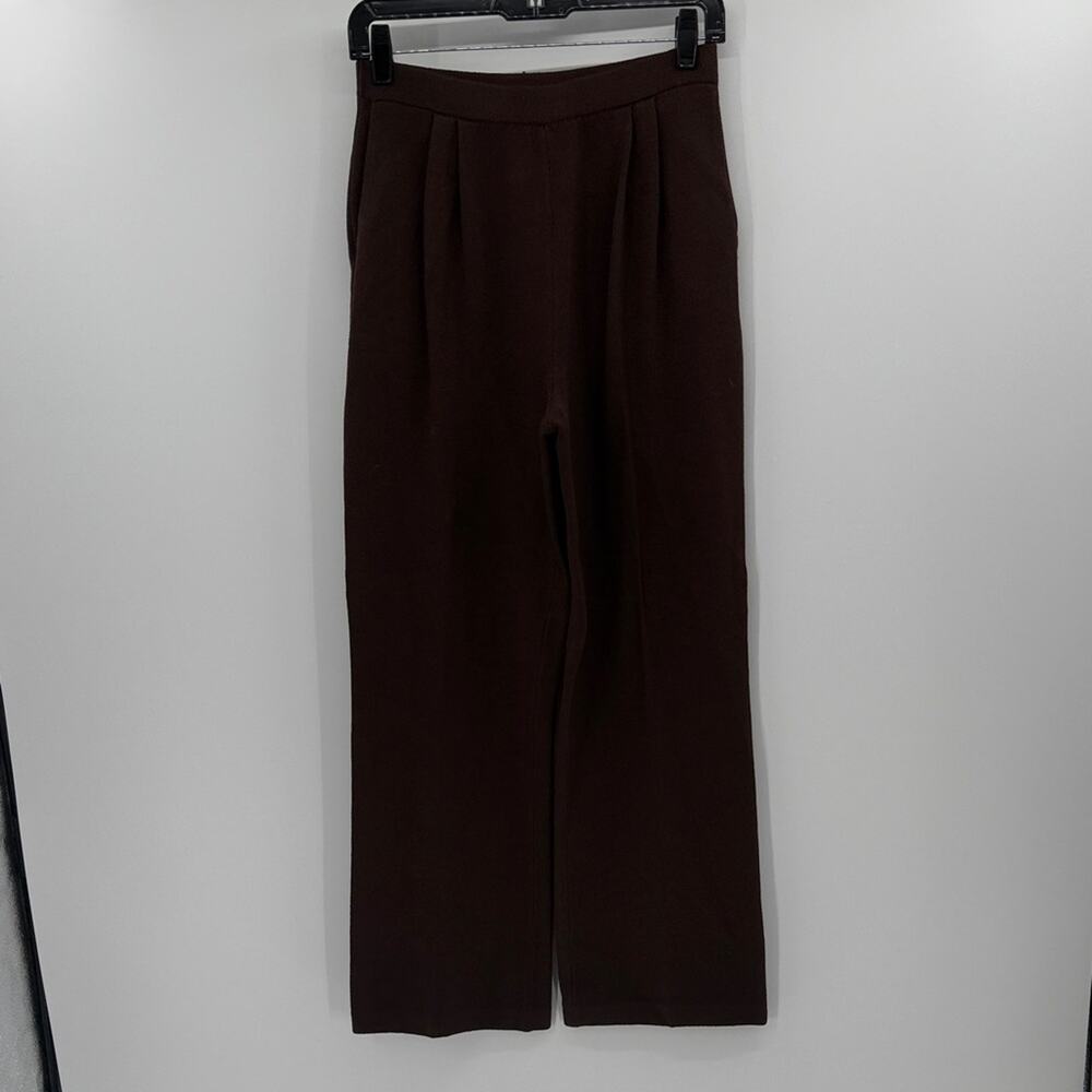 St. John Collection Women's Pull on Santana Knit Pants - Chocolate - 6
